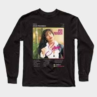 Selena - Amor Prohibido Tracklist Album Long Sleeve T-Shirt